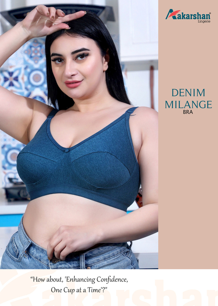 Denim Milange Bra