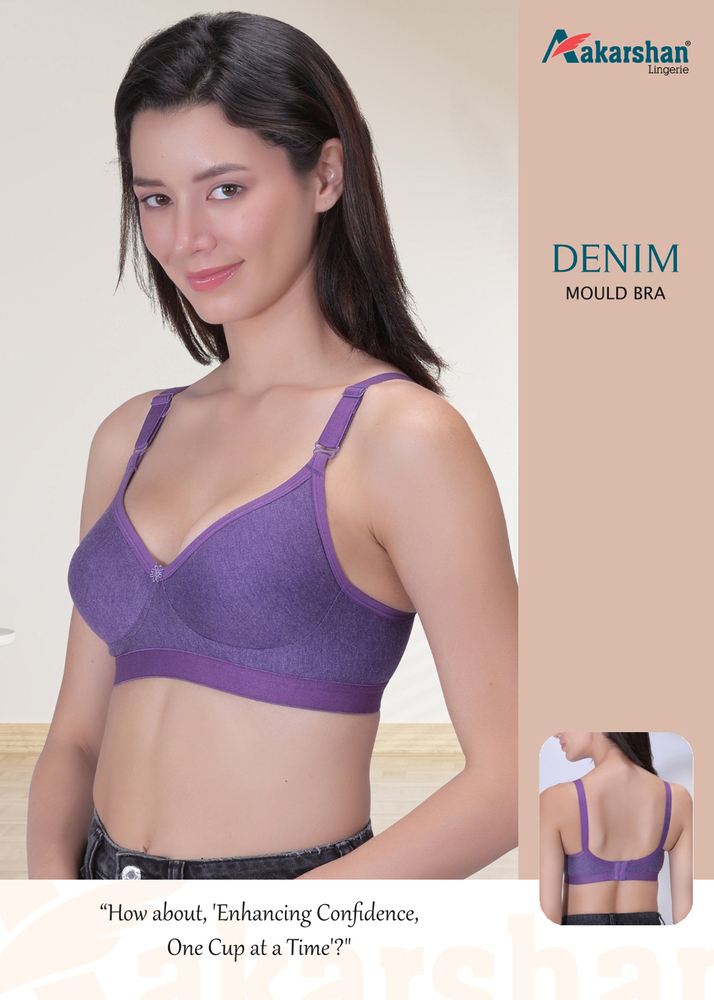Denim Mould Bra