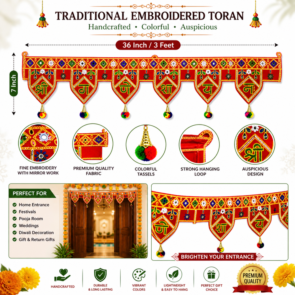 KRISHNA HANDLOOM Decorative Toran for Ethnic Decor K 14