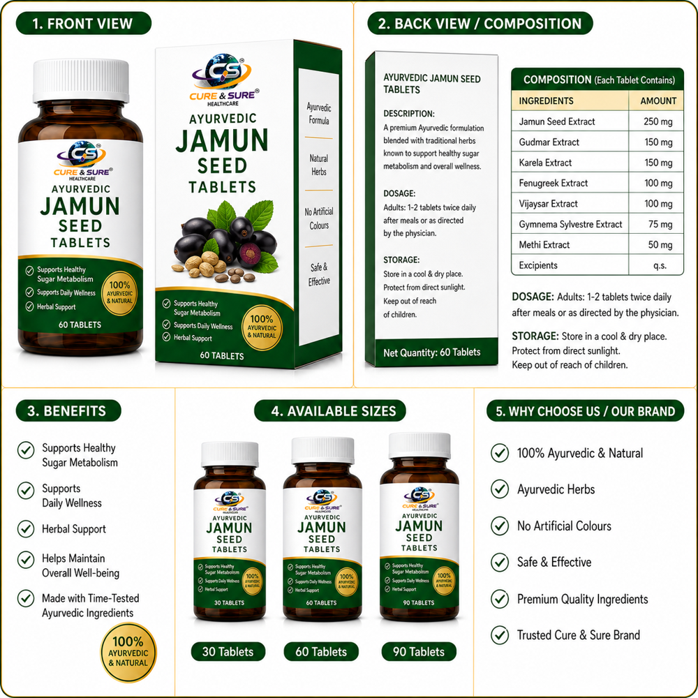 Ayurvedic Jamun Seed Tablets Third Party Manufacturing