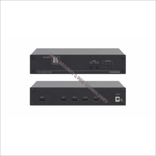 Video Distribution Amplifier - 200x100x30 Mm, Black | Hdmi In/out, 4-8 Outputs, 1080p Resolution, 12v Dc Power Supply For Av Setups
