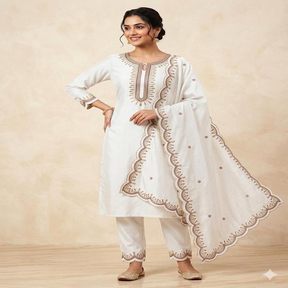 women heavy 3 pcs embroidery collection