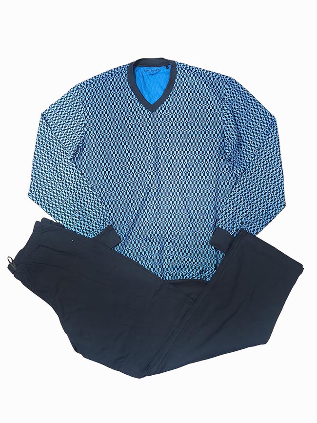 M11659 | SCHIESSER Mens Full Pant Set Pyjamas Assorted