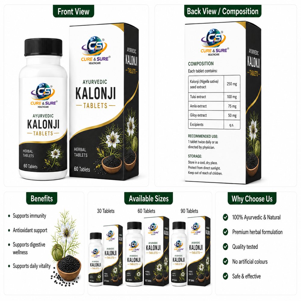 Ayurvedic Kalonji Tablets Third Party Manufacturing