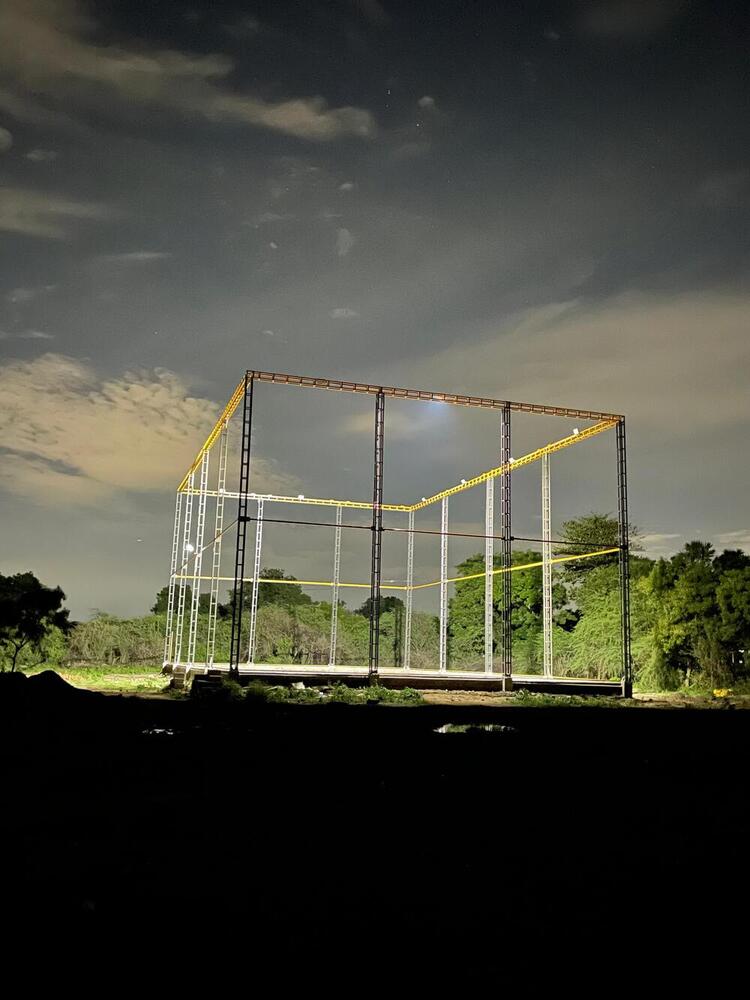 Box Cricket Structure Frame Net