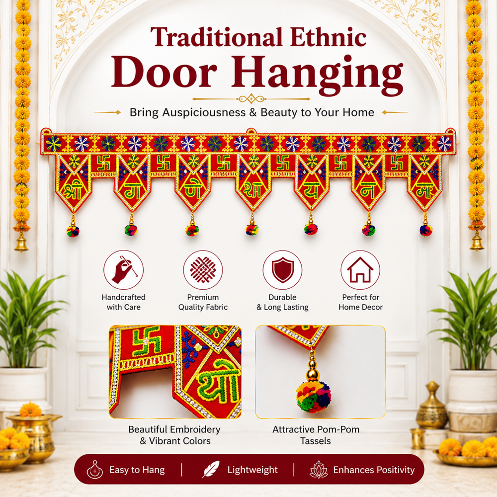 KRISHNA HANDLOOM Elegant Decorative Bandarwal Hanging L 1
