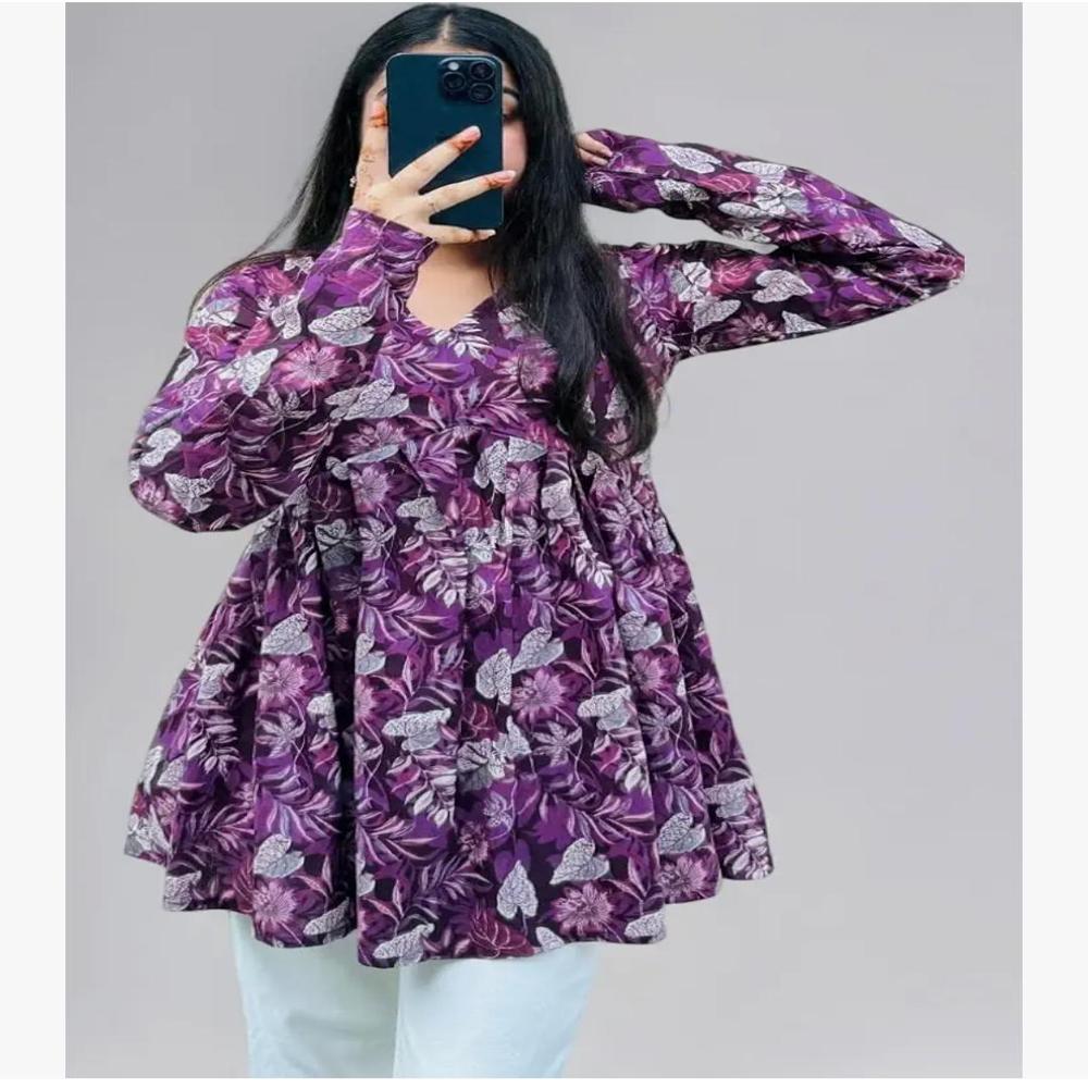 WOMENS SHORT, COMFORTABLE & STYLISH KURTI TOPS