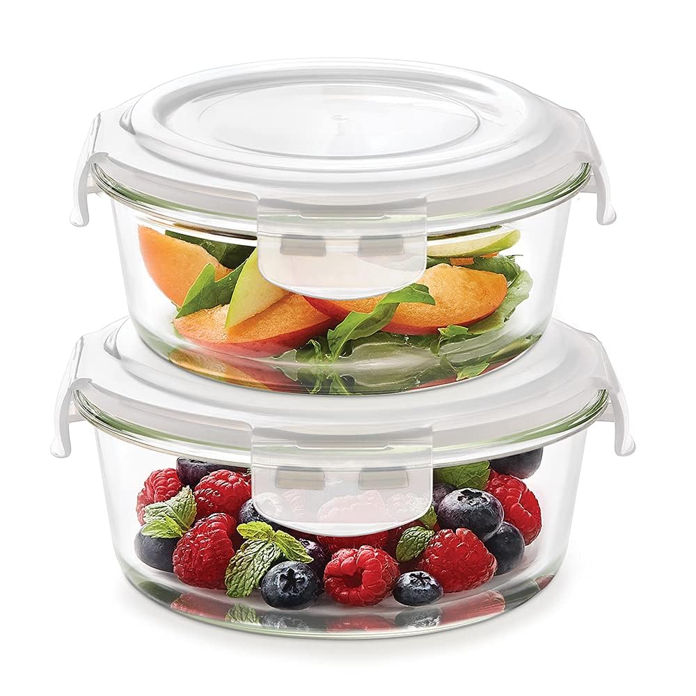 Borosil Pro Lunch Box Set, Microwave Safe Glass Containers (400ml x 3) + 550ml Glass Bottle | Leakproof Tiffin Set with Bag | Healthy Office Meals On-The-Go | Stay Organized & Stylish ITRN400GB500T