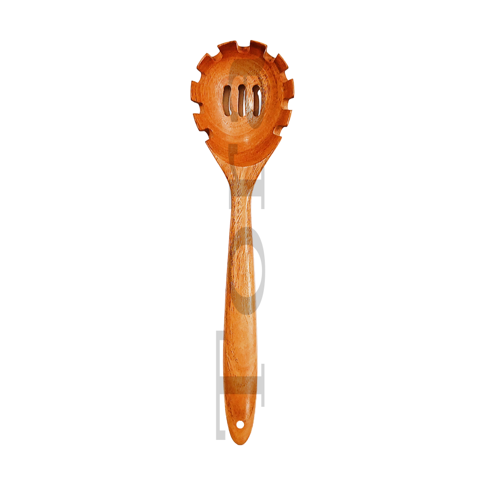 Tora Neem Wood Spaghetti Ladle Export Quality Handmade (TCNU9004)