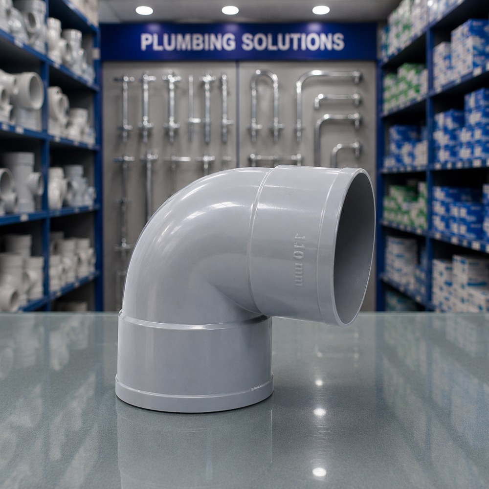 Pvc Elbow - High Pressure Ltz Shape, Grey Pvc Material, Warranty Included