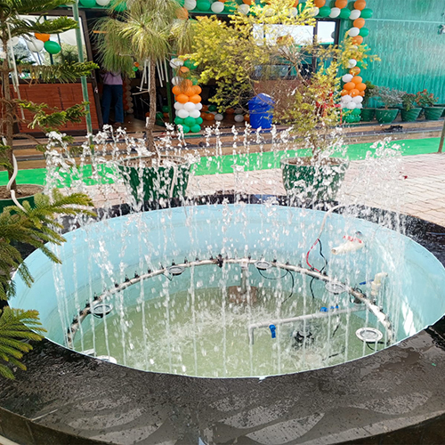Ring Fountain - Stainless Steel, 1-6ft Diameter, Silver | Rust Resistant, Low Noise, Led Lighting Option