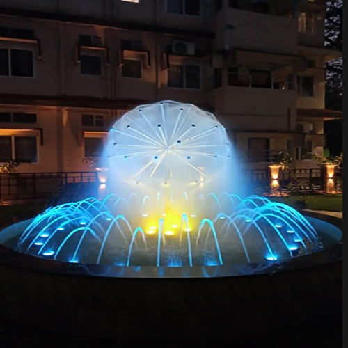 Ring Fountain - Stainless Steel, 1-6ft Diameter, Silver | Rust Resistant, Low Noise, Led Lighting Option