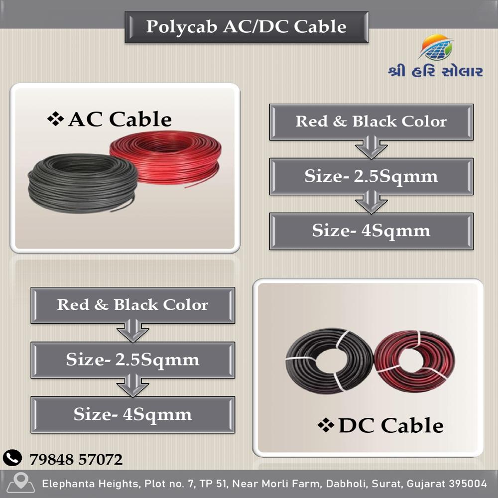 Polycab AC Cable 2.5 MM (RED & BLACK)