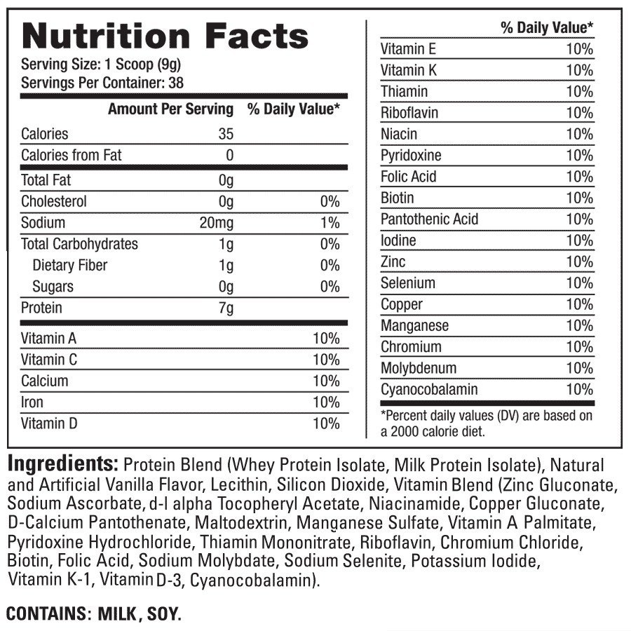 Ice Cream Flavor Protein Powder