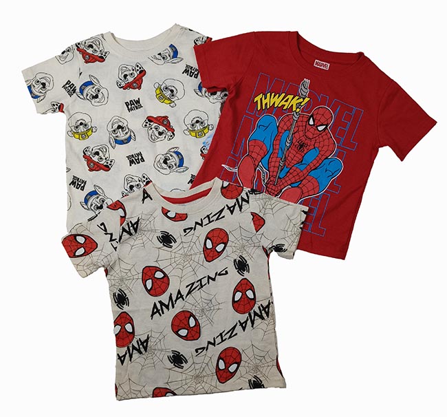 B16638 | Spider-Man, Sponge Boy, AMSTERDAN, nickelodeon, DISTRICT PLANET Boys Character Printed T-Shirts
