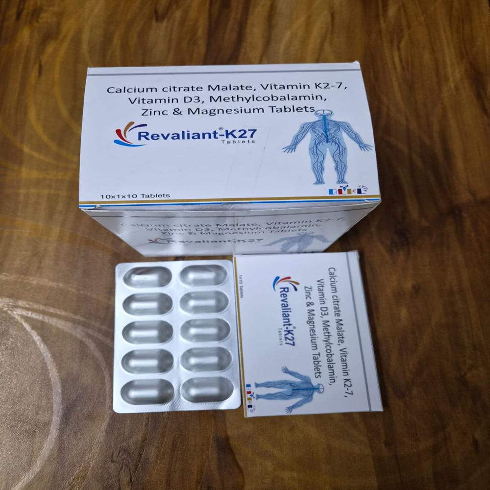 Calcium Citrate Malate 1000mg Vitamin D3 1000IU,  Methylcobalamin 1500mcg ,  Vitamin K27 90mcg,  Zinc oxide 15mg , Mg Oxide 50mg Tabs Tablets