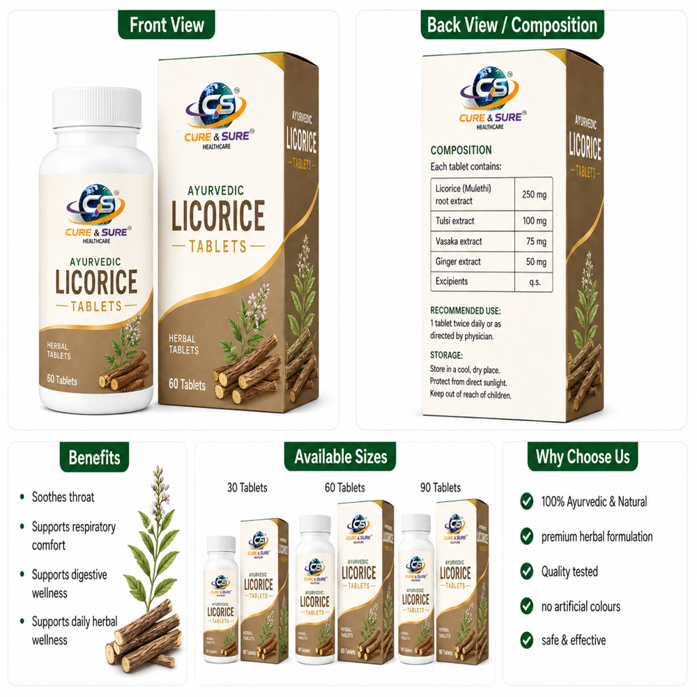Ayurvedic Licorice Tablets Third Party Manufacturing