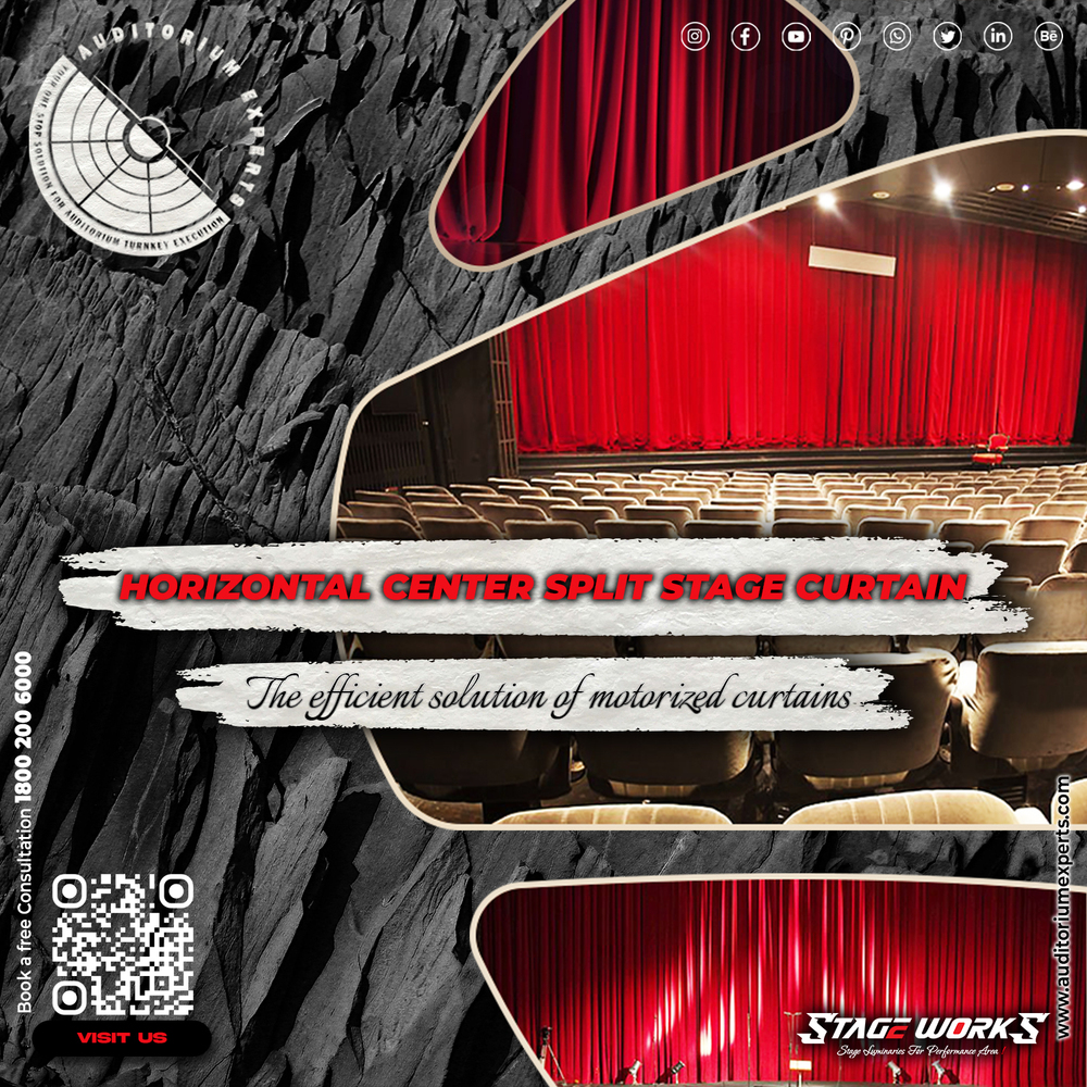 Auditorium Center-split Stage Curtain - Color: Available In A Range Of Colors