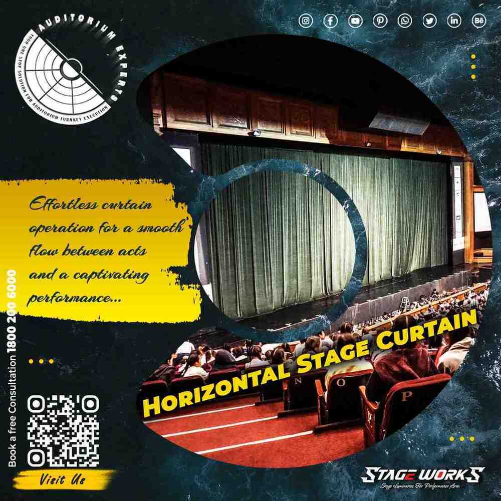 Auditorium Center-split Stage Curtain - Color: Available In A Range Of Colors