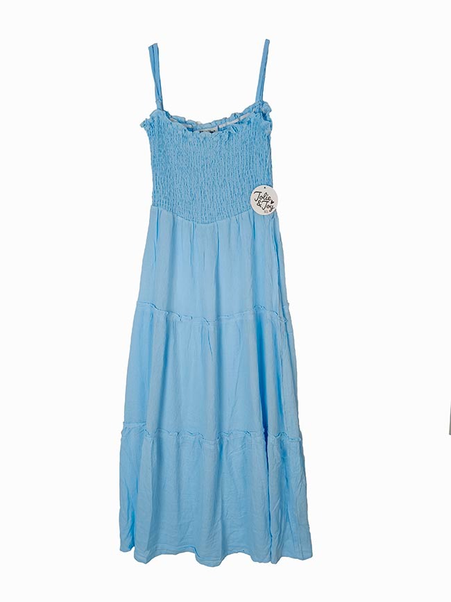 W13633 | Jolie & Joy Ladies Woven Strappy Rayon Dress