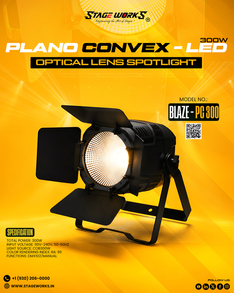 Stage Works 200W COB Square surface light -No Zoom (CROMA SQUARE - 200)