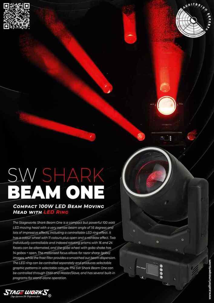Auditorium SW LED 150W Beam Light - Moving Head with LED Circle
