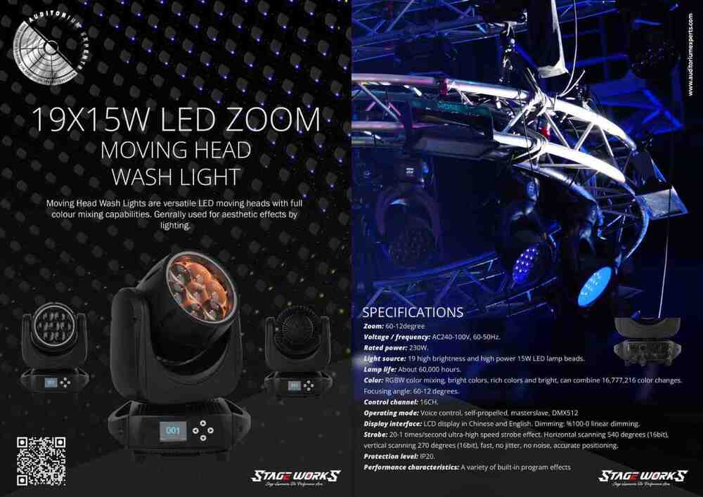 Auditorium SW IP65 Outdoor 7x60W 4in1 LED Moving Wash