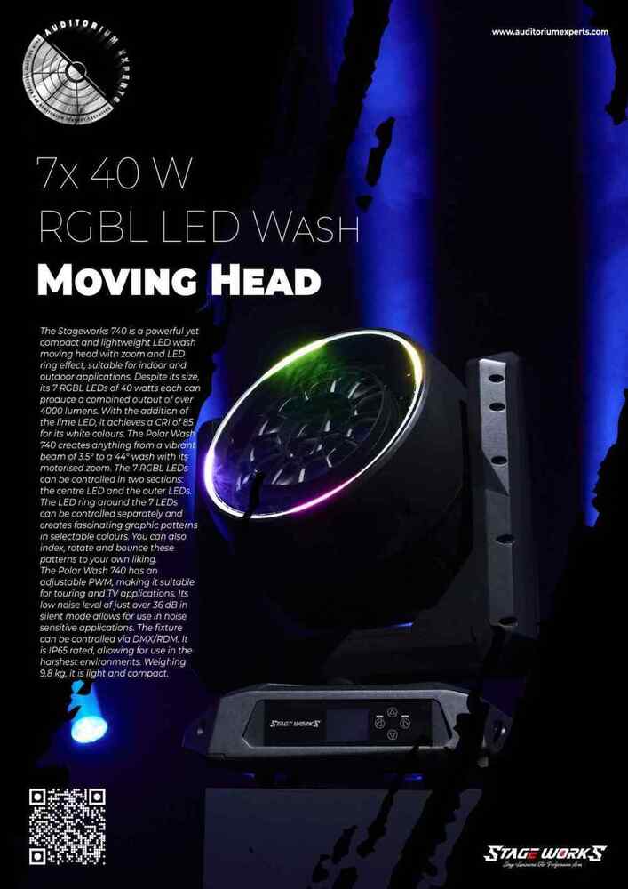 Auditorium SW IP65 Outdoor 7x60W 4in1 LED Moving Wash