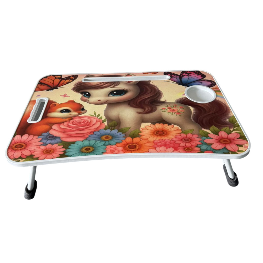 Foldable Jam And Honey Printed Study Table