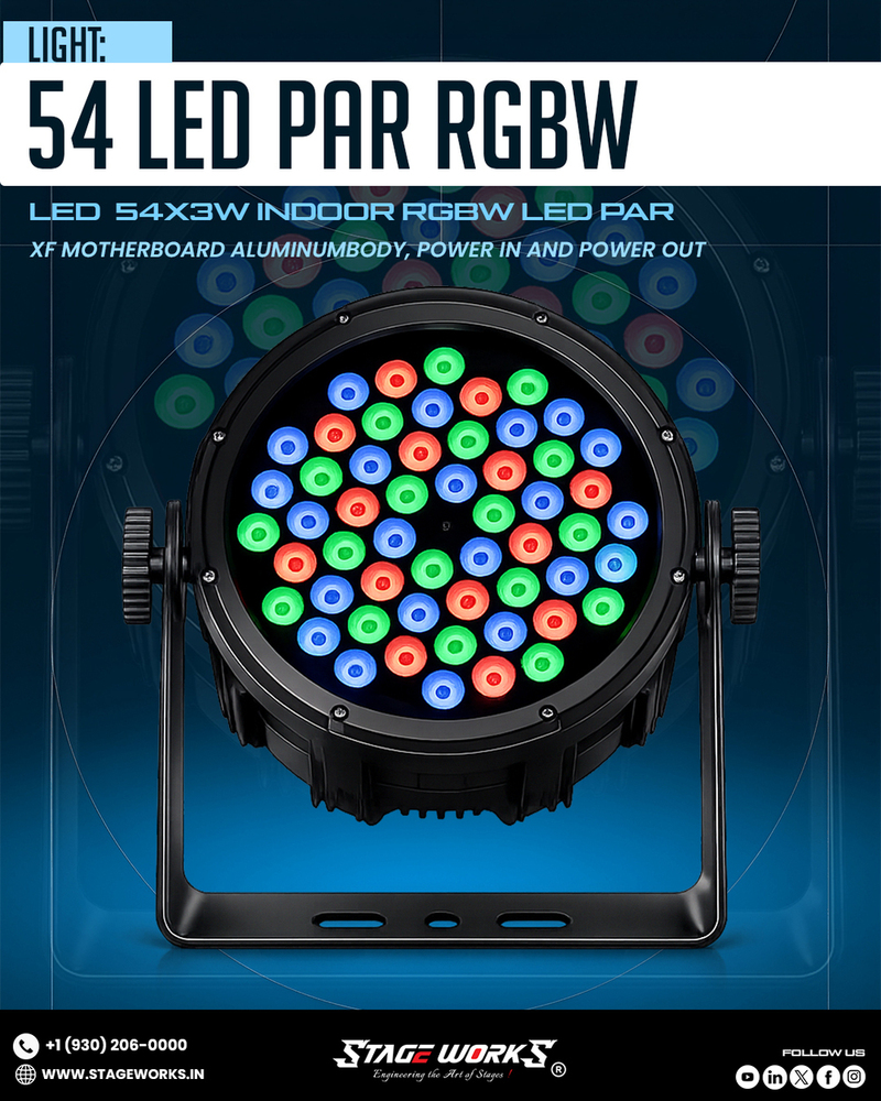 Auditorium SW Chroma LP54X COB Led Par