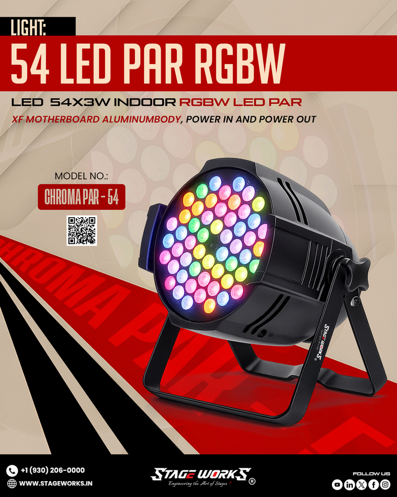Auditorium SW Chroma LP54X COB Led Par