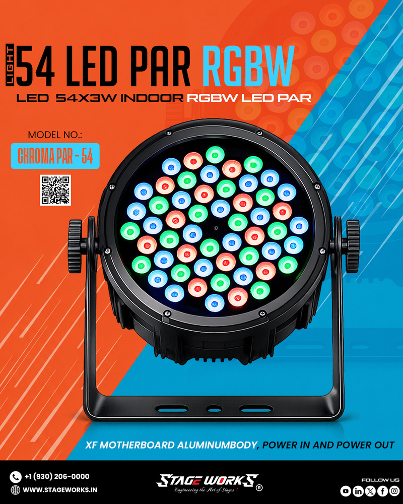 Auditorium SW Chroma LP54X COB Led Par