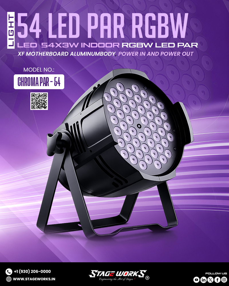 Auditorium SW Chroma LP54X COB Led Par