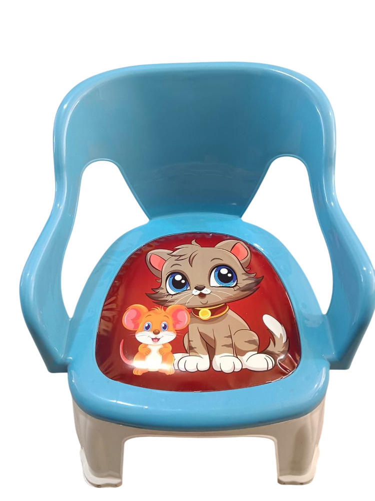 Sky Blue Plastic Baby Chair