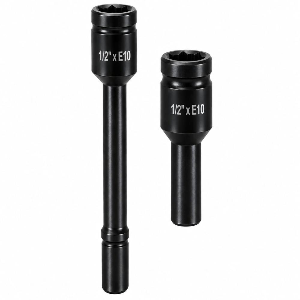 Star Impact Sockets - Chrome Molybdenum Steel, 10-80mm, Black, Hrc 40-48 | Deep & Shallow, Asme/din Certified, Laser-etched