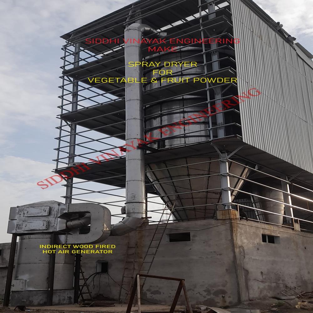Rotary Disc Atomizer Type Spray Dryer - Material: Stainless Steel