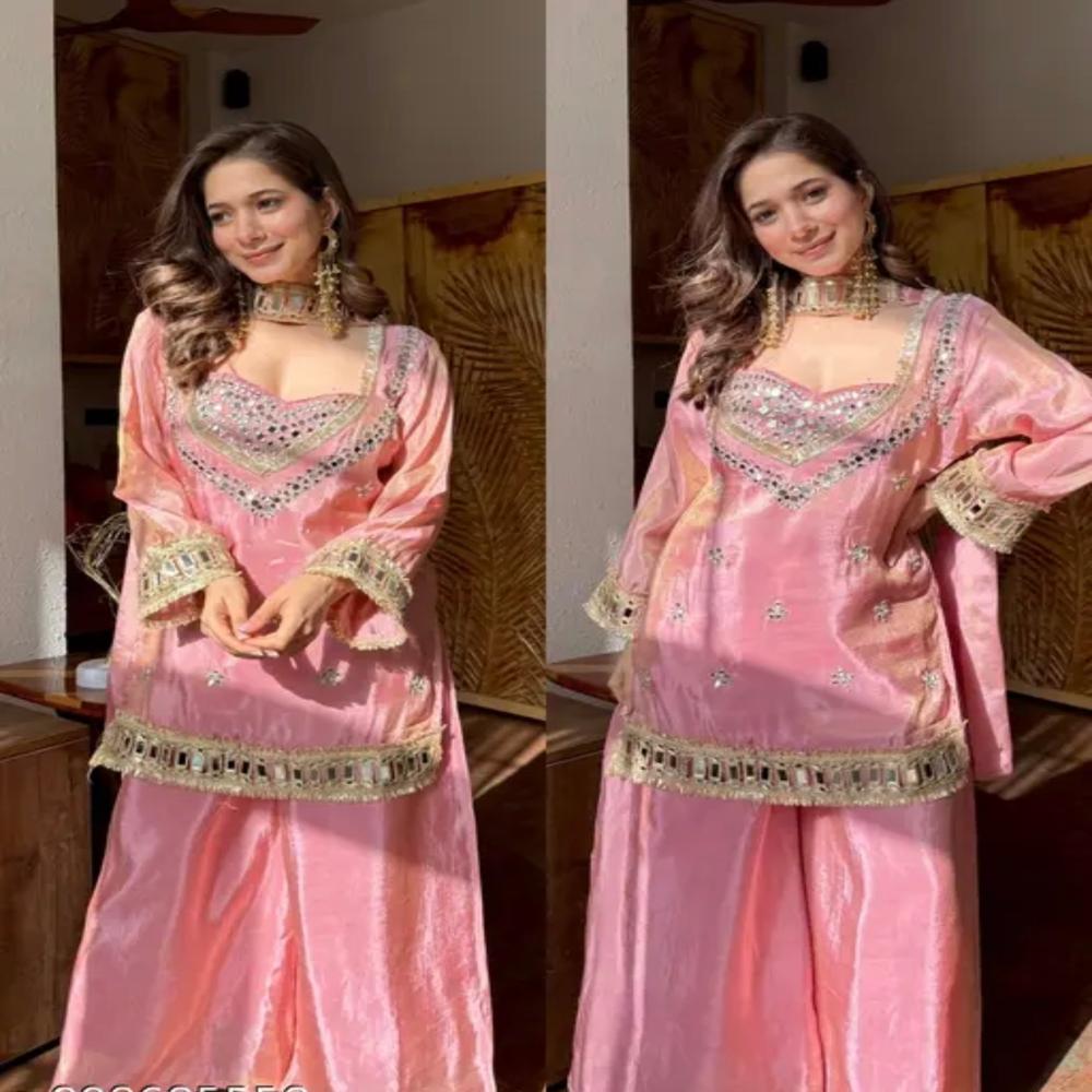 HEAVY & BEAUTIFUL PAKISTANI SUITS WITH MIRROR WORK