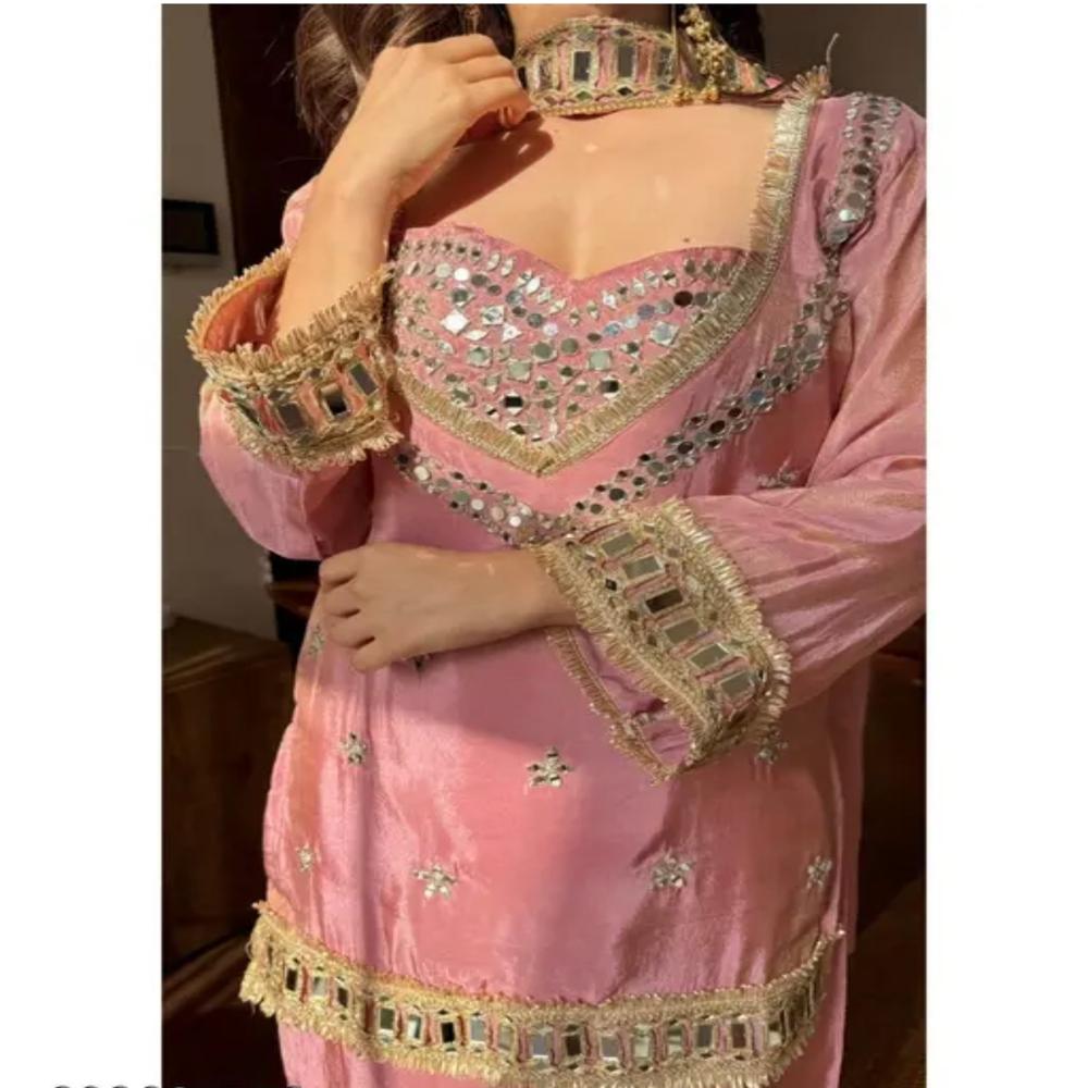 HEAVY & BEAUTIFUL PAKISTANI SUITS WITH MIRROR WORK