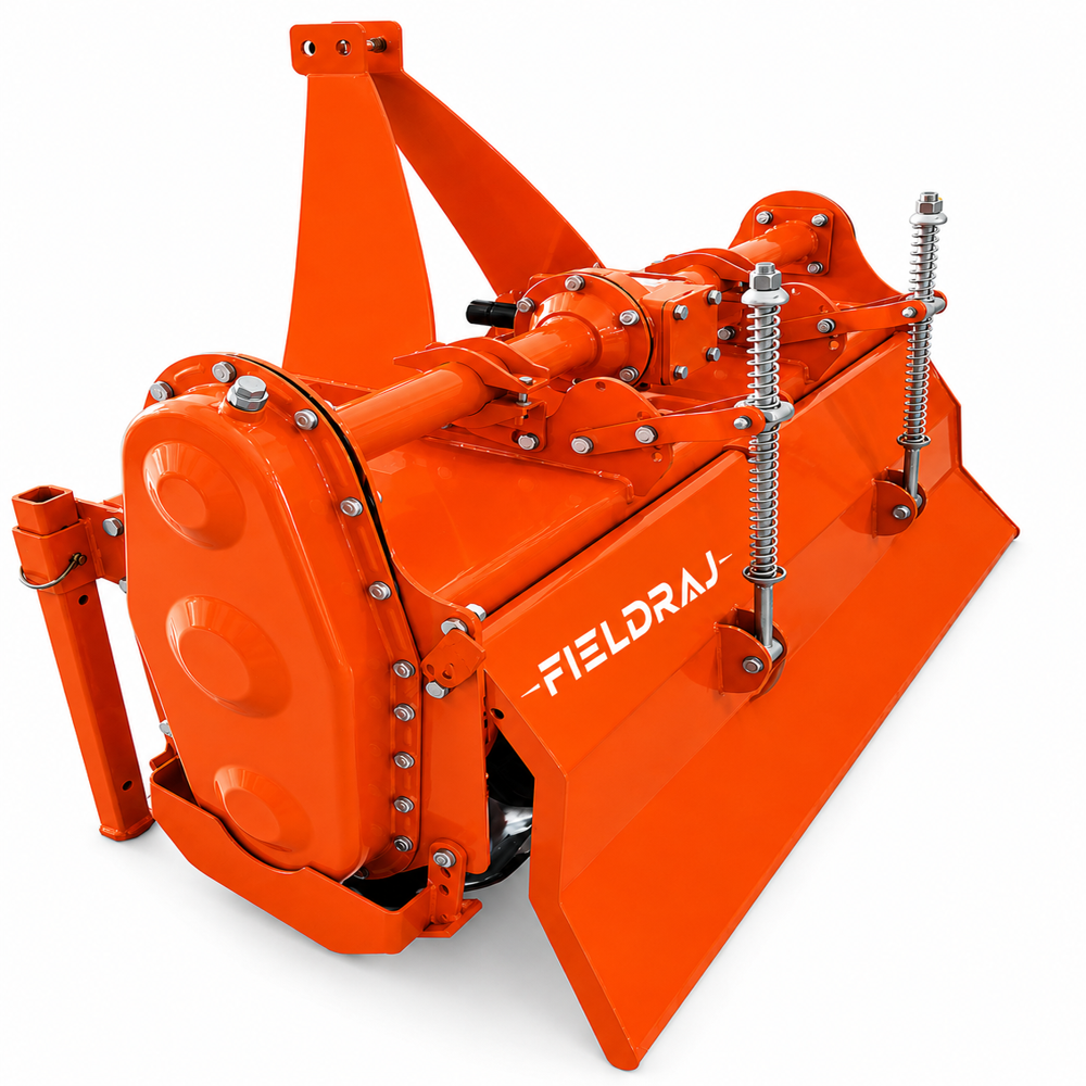 Frt-5 Tractor Mounted Rotavator Machine - Color: Blue (As Per Image)
