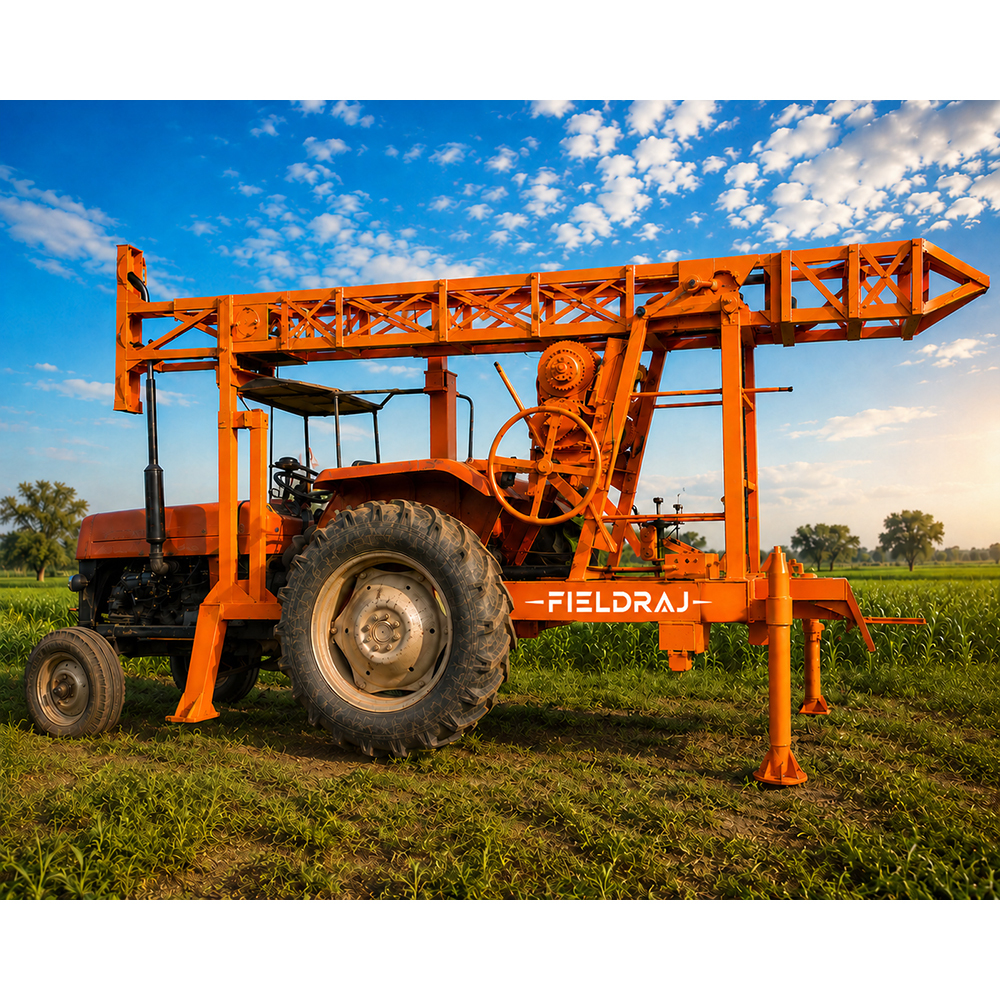 Tractor Mounted Borewell Pipe Pulling Machine