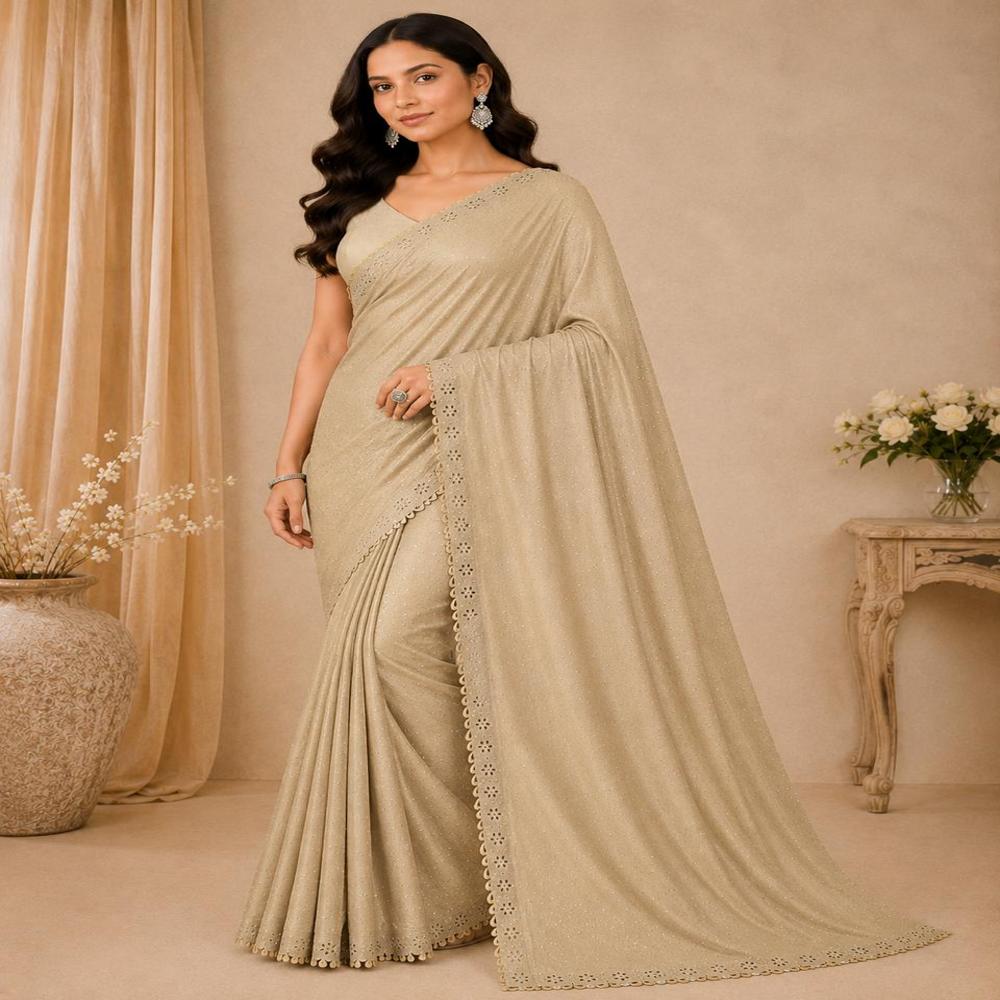 WOMEN'S MULBERRY SATIN SAREE FOR OCCASIONS
