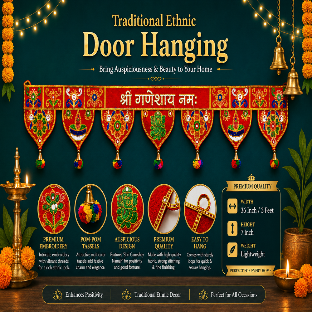 KRISHNA HANDLOOM Handmade Decorative Indian Festival Art  M 4
