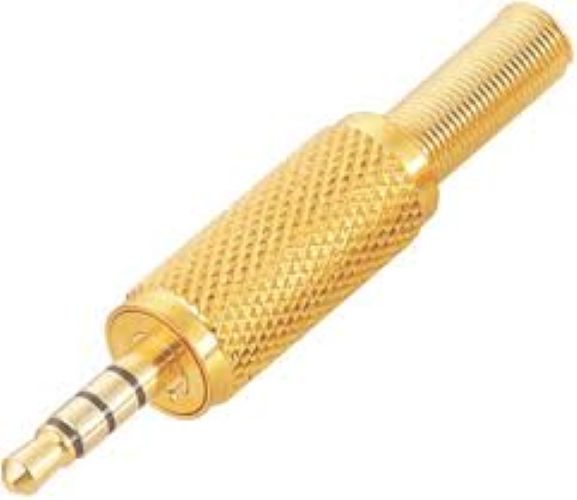 4 Pole Stereo Connector Gold Plated