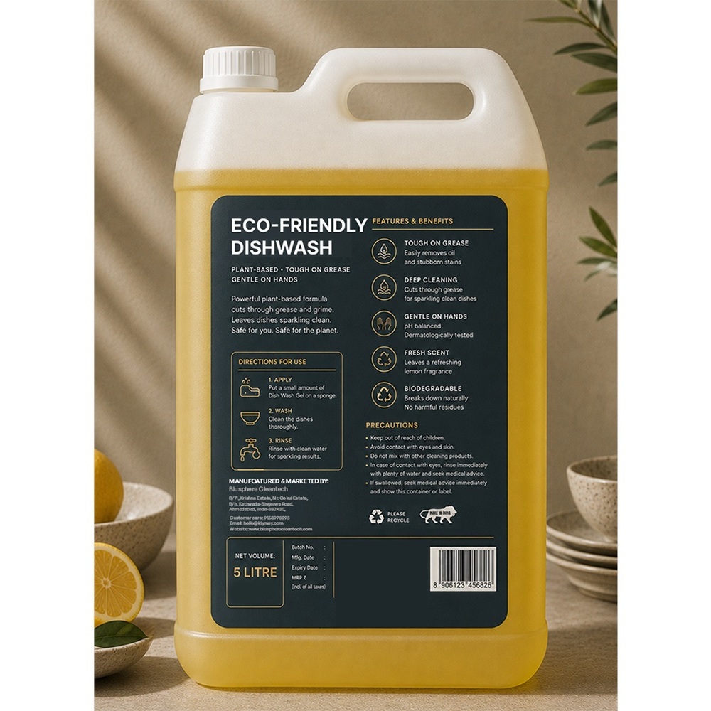 Eco Friendly Dishwash Gel 5L