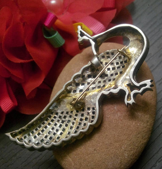 Real Diamonds Most Elegant Victorian Gold Silver Diamond Antique Pendant Cum Brooch