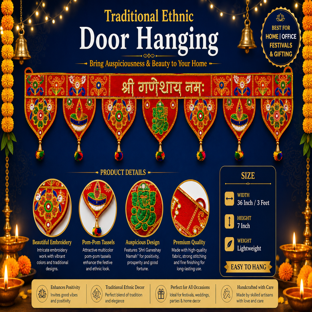 KRISHNA HANDLOOM Attractive Decorative Home Festival Decor M 15