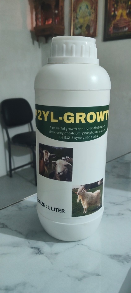 P2YL-GROWTH Calcium, Phosphorus, Vitamin D3,B12 And Synergistic Herbs  Support