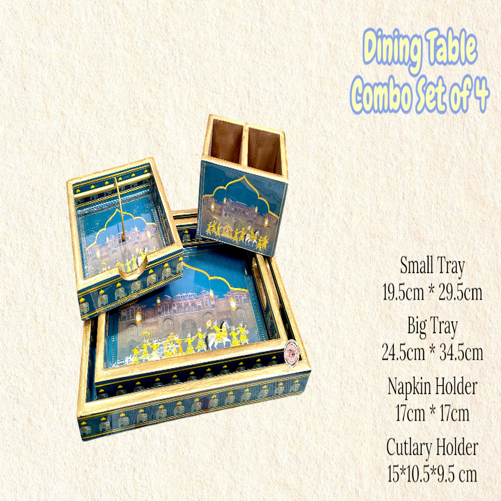 Wooden combo set of 4
