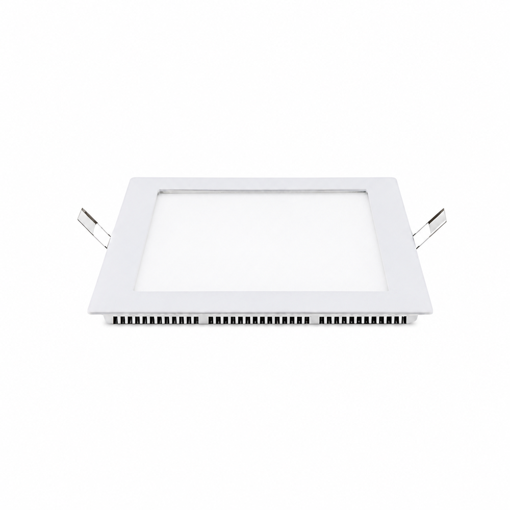 15W Slim Led Panel Ceiling Light - 6 inch Cut Out Size, Aluminium Housing (Square))