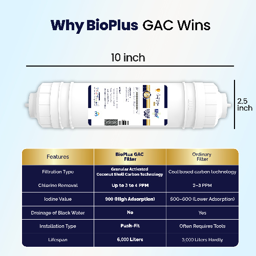 Bio+ Emerald GAC 10 Inch (White) (GE)